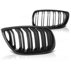 Grille noire brillante double barre look sport compatible BMW E92/E93 07-10 C/C
