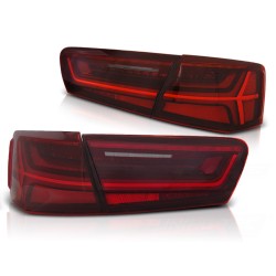 Feux arrière à LED rouge et blanc séquentiels pour AUDI A6 C7 11-14 Limousine