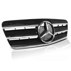 Calandre sport noire chrome pour Mercedes CLK W208 1996-2002