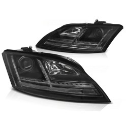 Phares AUDI TT 8J LED noirs séquentiels pour  2006-2010