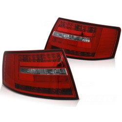 Feux arrière LED BAR rouge blanc pour AUDI A6 C6 berline 04.04-08 6 broches