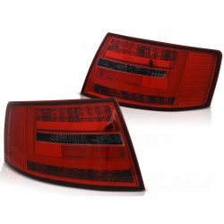 Feux arrière LED BAR rouge fumé pour AUDI A6 C6 berline 04.04-08 7 broches