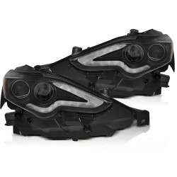 Phares LED Tube Noir pour LEXUS IS 13-16