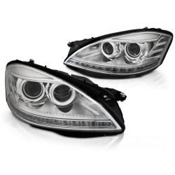 Phares Xénon Diurnes Chrome Séquentiels pour Mercedes W221 05-09