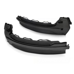 Clignotants latéraux dans le rétroviseur LED fumé séquentiel pour AUDI A3 8V 12-16