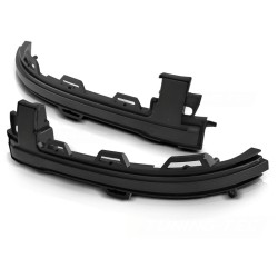 Clignotants latéraux séquentiels à LED fumés pour rétroviseur compatible BMW X3/X4/X5/X6