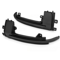 Clignotants latéraux dans le rétroviseur LED fumé séquentiel compatible avec AUDI A3 10-12 / A4...