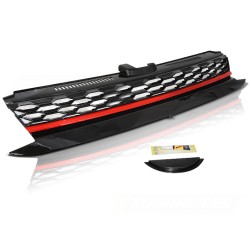 Grille Sport Noir Rouge compatible VW Golf 7 17-