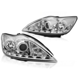 Phares FORD FOCUS II 02.08-10 ANGEL EYES CCFL CHROME