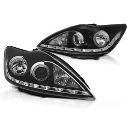 Phares FORD FOCUS II 02.08-10 ANGEL EYES CCFL NOIR
