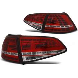 Feux arrière LED sport rouge blanc séquentiel pour VW Golf 7 13-17