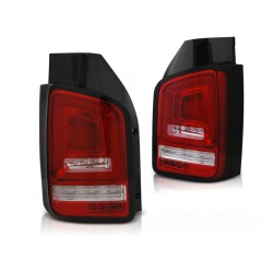 Feux arrière LED BAR rouge blanc séquentiel pour VW T5 04.03-09