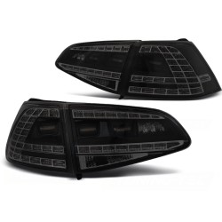 Feux arrière LED sport noir fumé séquentiel pour VW Golf 7 13-17