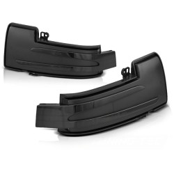 Clignotants latéraux séquentiels à LED fumés pour rétroviseur compatible avec MERCEDES W166/...