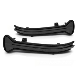 Clignotants latéraux séquentiels à LED fumés pour rétroviseur compatible BMW G30 / G31 / G11 / G12