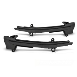 Clignotants latéraux dans le rétroviseur LED fumé séquentiel pour SEAT ATECA 16-