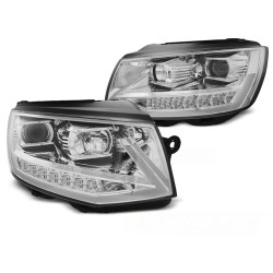PHARES TUBE LIGHT DRL CHROME SÉQUENTIEL pour VW T6 15-19