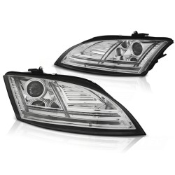 Phares Xénon LED DRL Chrome Séquentiel pour Audi TT 10-14 8J avec AFS