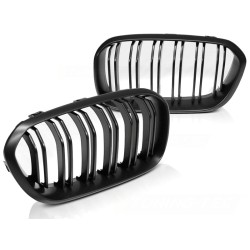 Grille noire mate double barre compatible BMW F20 F21 LCI 15-18