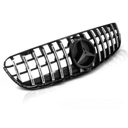 Grille Sport Noir Brillant Chrome compatible Mercedes GLC W253 15-18