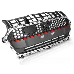 Calandre Suzuki Swift VI 2017-2020 Style sport, rouge chromé