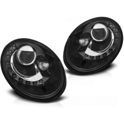 Phares Daylight Noir pour VW New Beetle 06-12