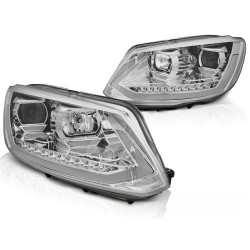 Phares TUBE LIGHT DRL chrome séquentiel pour VW Touran II 08.10-15