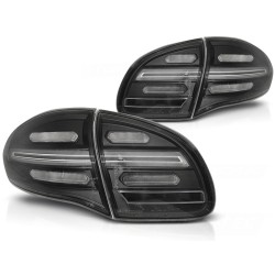 Feux arrière à LED séquentiels noirs pour PORSCHE CAYENNE 2010-2015