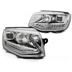 PHARES TUBE LIGHT DRL CHROME SÉQUENTIEL pour VW T6 15-19
