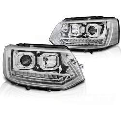 PHARES TUBE LIGHT DRL CHROME SÉQUENTIEL pour VW T5 2010-2015