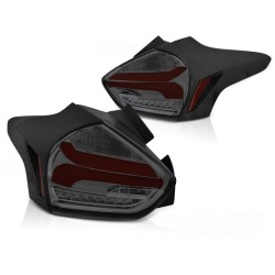 Feux arrière FORD FOCUS 3 15-18 HATCHBACK ROUGE FUMÉ SÉQUENTIEL LED