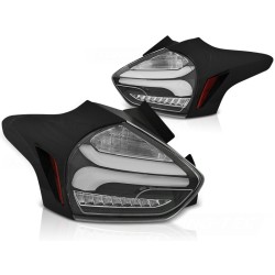 Feux arrière FORD FOCUS 3 15-18 HATCHBACK NOIR LED SÉQUENTIEL