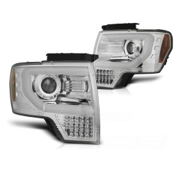 Phares FORD F150 MK12 08-14 TUBE LIGHT CHROME