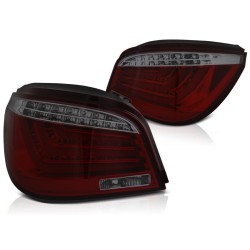 Feux arrière LED BAR rouge fumé pour BMW E60 LCI 07-10