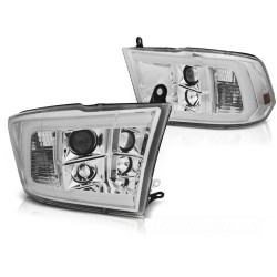 Phares DODGE RAM 09-18 TUBE LIGHT CHROME