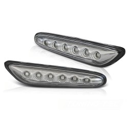 Clignotants latéraux chromés LED compatibles BMW E46 / E60 / E87 / E90