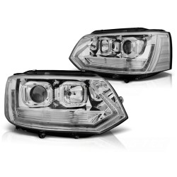 Phares TUBE LIGHT T6 LOOK Chrome pour VW T5 2010-2015