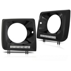 PHARES LED DRL NOIR pour MERCEDES W461, W463 01-12