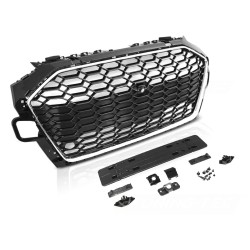 Calandre Sport Chrome Noir PDC pour AUDI A4 B9 2012-2015