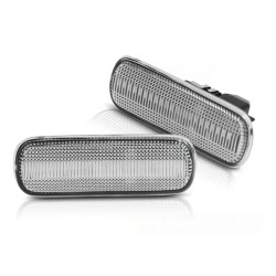 Clignotants latéraux dans le rétroviseur LED blanc séquentiel pour CITROEN C4 04-11