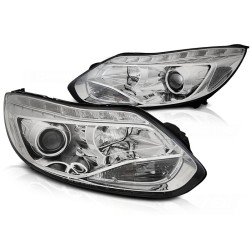 Phares FORD FOCUS MK3 11-10.14 LED CHROME