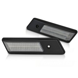 Clignotants latéraux chromés LED séquentiels compatibles BMW E34/E32/E36