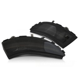 Clignotants latéraux dans le rétroviseur LED séquentiel fumé pour RENAULT CLIO IV 12-16
