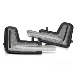 Clignotants latéraux dans le rétroviseur LED blanc pour VOLVO XC90 MK II 14-20