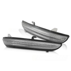 Clignotants latéraux dans le rétroviseur LED blanc séquentiel compatible avec PEUGEOT 208 / 2008...