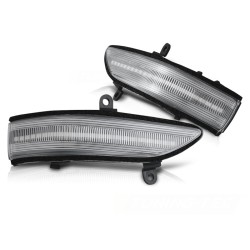 Clignotants latéraux séquentiels dans le rétroviseur LED blanc compatible avec Forester / Outback...
