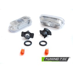 Clignotants latéraux chromés compatibles avec VW Golf 4 / Bora 95- / Golf 3 95- / Ibiza 95-99 /...