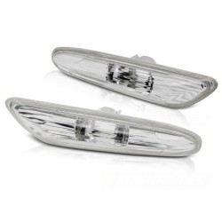 Clignotants latéraux blanc compatible BMW E81 82 87 88 / E90 91 92 93 / X1 09-12