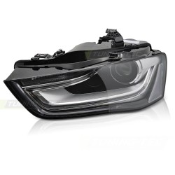 Phare Xénon Noir Côté Gauche TYC pour AUDI A4 B8 12-15