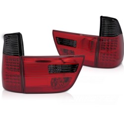 Feux arrière LED rouge fumé pour BMW X5 E53 09.99-10.03